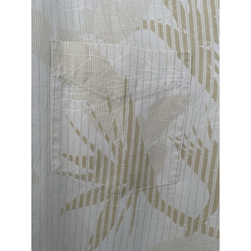 VTG Tommy Bahama Short Sleeve Silk Shirt Mens‎ XL Ivory Tropical - Picture 2 of 5